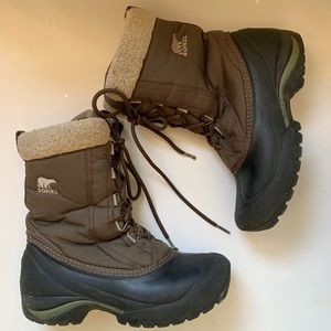 Sorel Cumberland Olive Green Winter Boots SZ 6